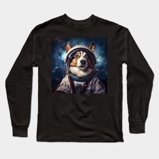 Astro Dog - Cardigan Welsh Corgi Long Sleeve T-Shirt